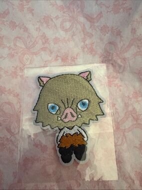 Inosuke Hashibira 
 Patch with Pink & Blue Accents - Unbranded